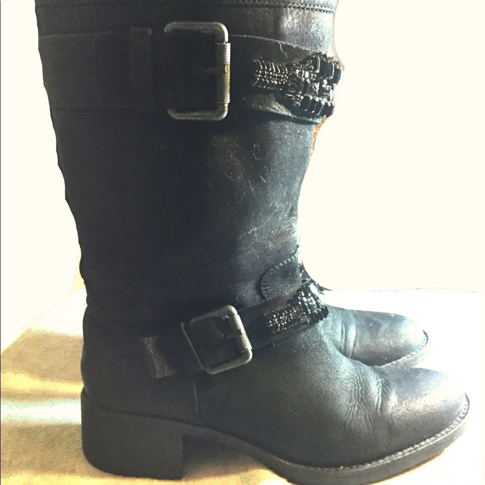 Rugged Feminine Biker Boots